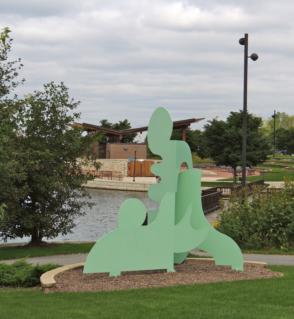 Togetherness, 2011 Centennial Park, Munster, IN 12 x 15 x 6' 3/4" steel painted
