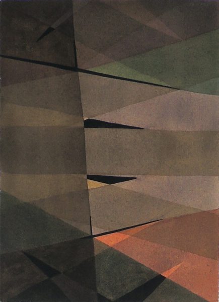 Around The Corner of Darkness, 2003watercolor on paper 15 x 11”