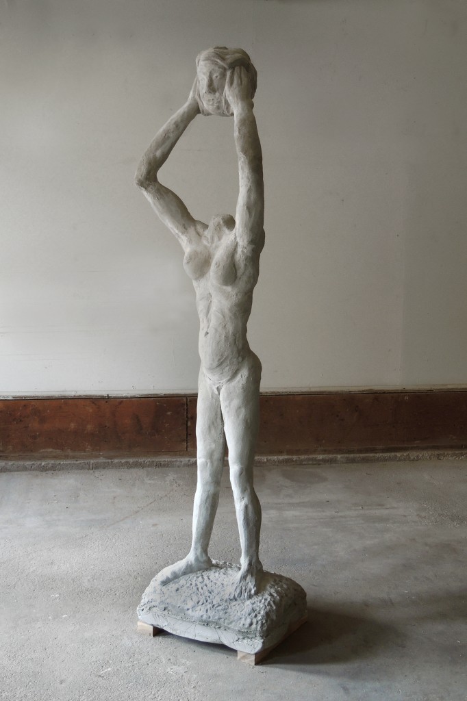 Hold Your Head Up High, 2013 concrete 72 x 18 x 20"
